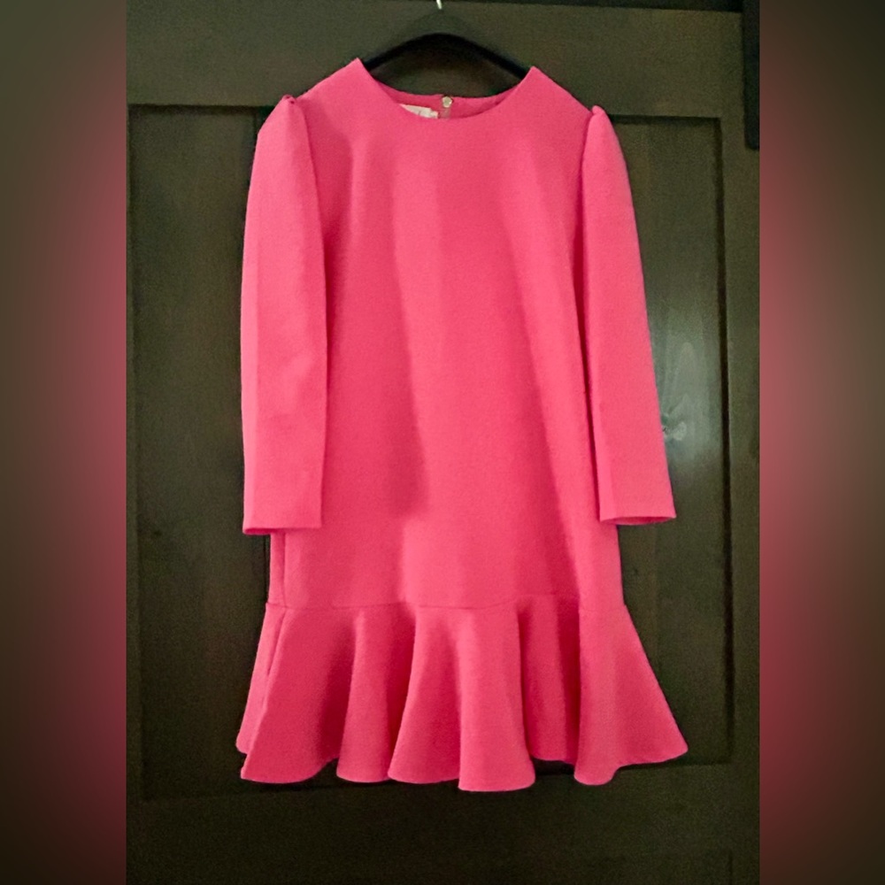 CHICWISH PINK DRESS Flounce Ruffle
Long Sleeve Shift Dress
Knee Length SZ S